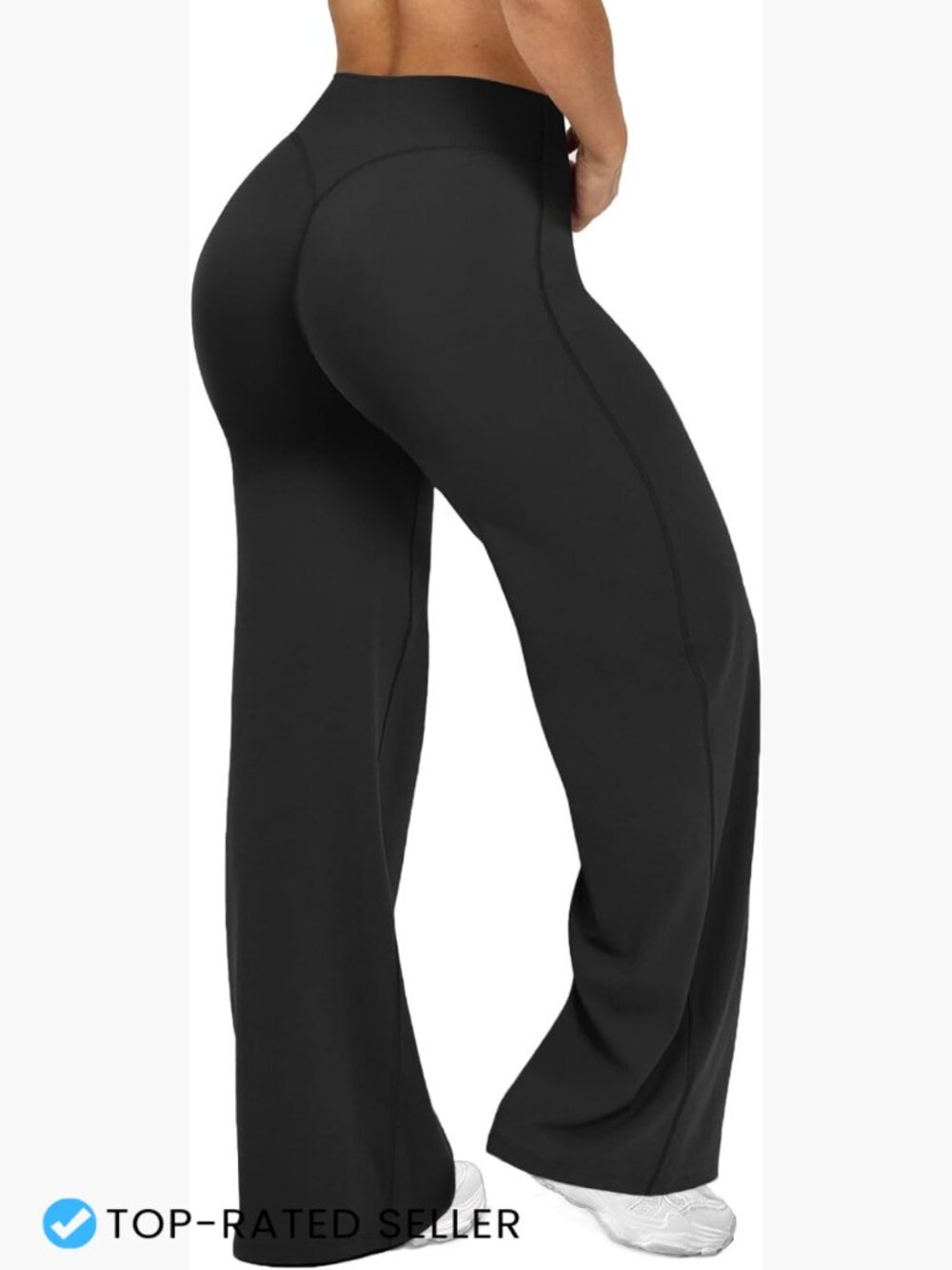 Wide Leg Yoga Pants High Waist Booty Lifting Gym Leggings Tummy Control Workout